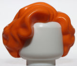 Lego Orange Minifig Hair Female Short Wavy with Side Part
