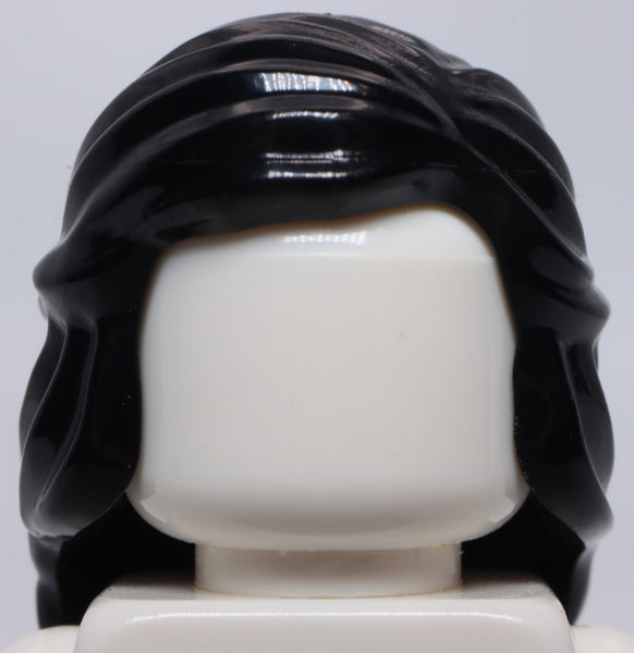 Lego Black Female Mid Length with Braid Minifig Queen
