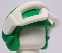 Lego  Green Aviator Minifig Flying Helmet with White Visor