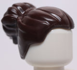 Lego Dark Brown Minifig Hair Female with Large High Bun