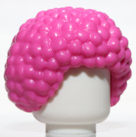 Lego Dark Pink Minifig Bubble Style Afro Hair