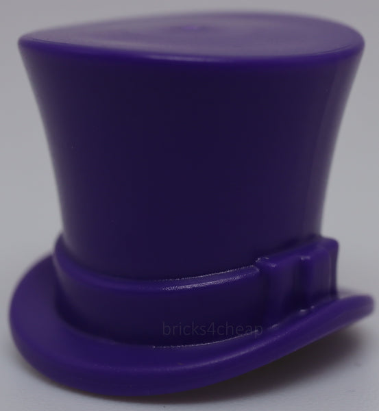 Lego Dark Purple Minifig Headgear Hat Top Hat with Ribbon