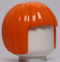 Lego 2x Orange Minifig Hair Short Bob Cut