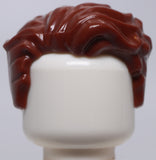 Lego Reddish Brown Minifig Hair Swept Left Tousled
