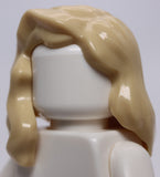 Lego Tan Minifig Hair Female Mid Length with Part over Right Shoulder