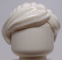 Lego White Minifig Hair Female Ponytail and Swept Sideways Fringe