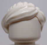 Lego White Minifig Hair Female Ponytail and Swept Sideways Fringe