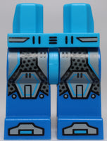 Lego Castle Dark Azure Hips Blue Legs Dark Azure Circuitry Armor Knee Pads