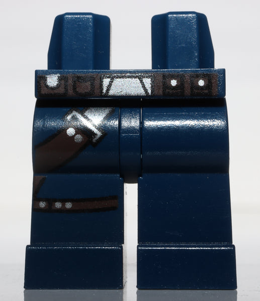 Lego Star Wars Dark Blue Minifig Legs Gun Belt Pattern Han Solo NEW