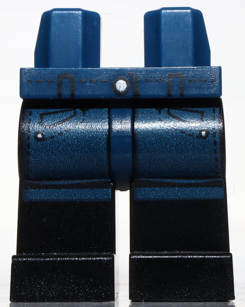 Lego Dark Blue Hips and Black Legs Belt Pockets Pattern
