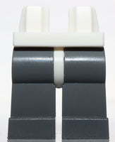 Lego Dark Bluish Gray Legs w/ White Hips
