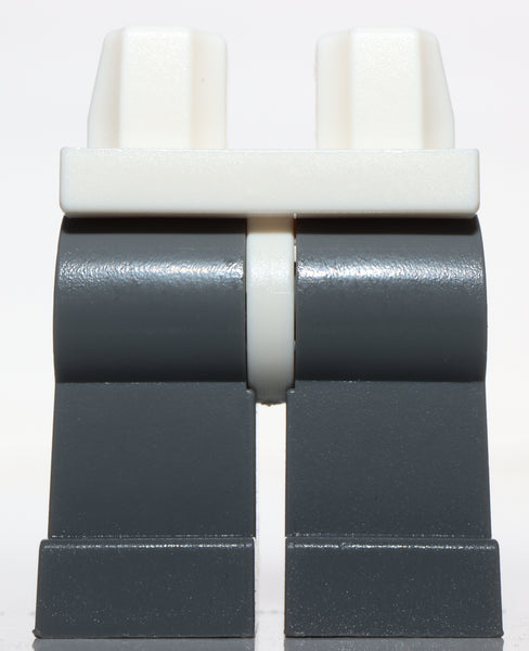 Lego Dark Bluish Gray Legs w/ White Hips