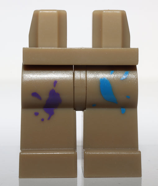 Lego Dark Tan Hips + Legs w/ Paint Spots Patterm NEW
