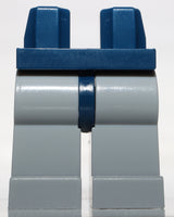 Lego Light Bluish Gray Legs w/ Dark Blue Hips