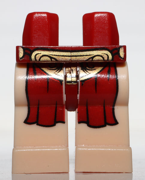 Lego Star Wars Dark Red Minifig Hips Light Flesh Legs with Leia Slave Pattern