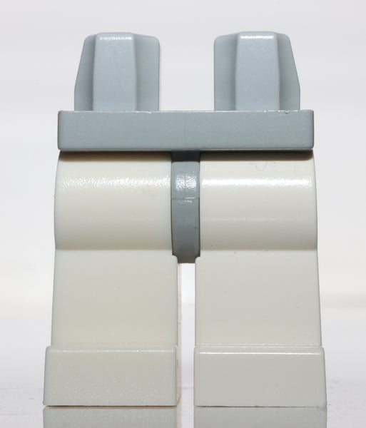 Lego 30x White Legs w/ Light Bluish Gray Hips