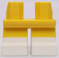 Lego Yellow Legs Short with White Feet and Half Leg Pattern