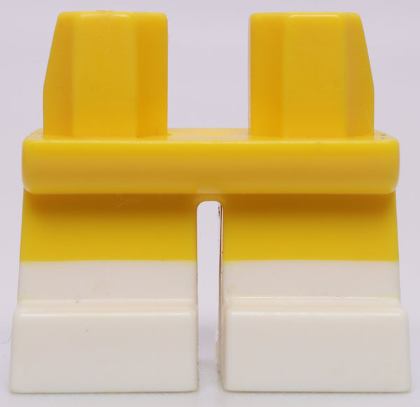 Lego Yellow Legs Short with White Feet and Half Leg Pattern