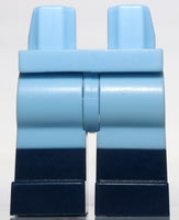 Lego Bright Light Blue Hips and Legs with Dark Blue Boots Pattern