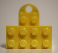 Lego Yellow 2 x 4 Magnet Brick