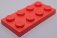 Lego 12x Coral Plate 2 x 4