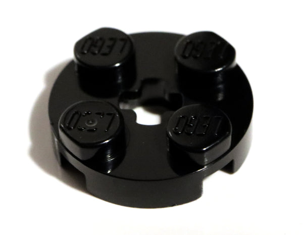 Lego 20x Black Plate Round 2 x 2 with Axle Hole