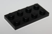 Lego 19x Black Plate 2 x 4