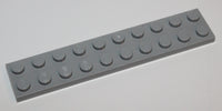 Lego 11x Light Bluish Gray 2 x 10 Plate