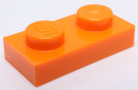 Lego 100x Orange 1 x 2 Plate