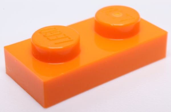 Lego 100x Orange 1 x 2 Plate