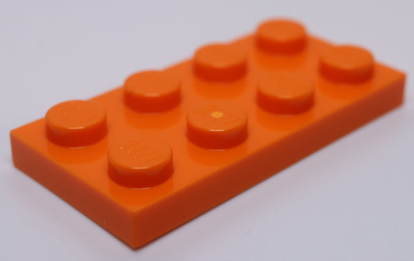 Lego 11x Orange 2 x 4 Plate