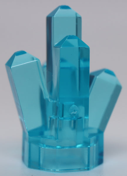 Lego 3x Trans Light Blue Rock 1 x 1 Crystal 5 Point