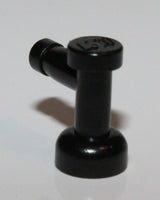 Lego 20x Black Tap 1 x 1 with Hole in Nozzle End