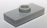 Lego 20x Light Bluish Gray Plate Modified 1 x 2 w/ Center Stud
