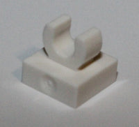 Lego 20x White Tile, Modified 1 x 1 with Open O Clip