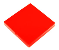 Lego 10x Red Tile 2 x 2 with Groove