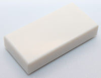 Lego 100x White Tile 1 x 2 with Groove