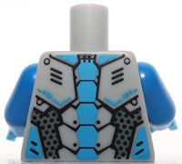 Lego Castle Light Bluish Gray Torso Armor Orange Emblem Yellow Crowned Lion