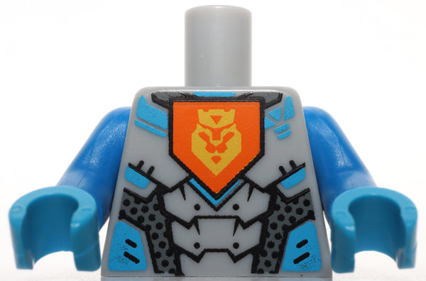 Lego Castle Light Bluish Gray Torso Armor Orange Emblem Yellow Crowned Lion