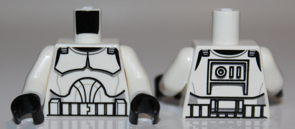 Lego Star Wars White Torso Armor Clone Trooper Pattern Clone Wars
