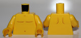 Lego Yellow Torso Bare Chest Dark Orange Body Lines and Navel Pattern