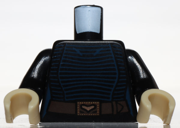 Lego Star Wars Torso Female Dark Blue Stripes Belt Barriss Offee