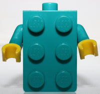 Lego Dark Turquoise Torso 2 x 3 Brick Costume Yellow Hands
