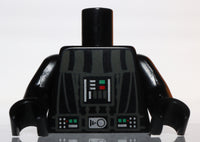 Lego Star Wars Torso Darth Vader Death Star Pattern Black Arms Hands NEW