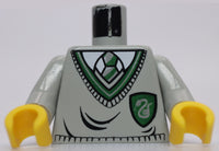 Lego Harry Potter Tom Riddle Light Gray Minifig Torso Green Slytherin Shield NEW