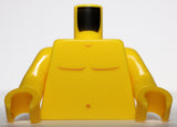 Lego Yellow Torso Bare Chest Dark Orange Body Lines and Navel Pattern
