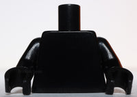 Lego Black Minifig Monochrome Torso Plain Arms Hands