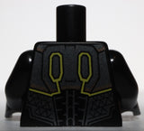 Lego Black Torso Space Armor Pearl Dark Gray Plates Yellow Triangles Blacktron I