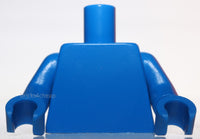 Lego Blue  Minifig Monochrome Torso Plain Arms Hands