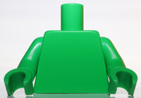 Lego Bright Green Minifig Monochrome Torso Plain Arms Hands